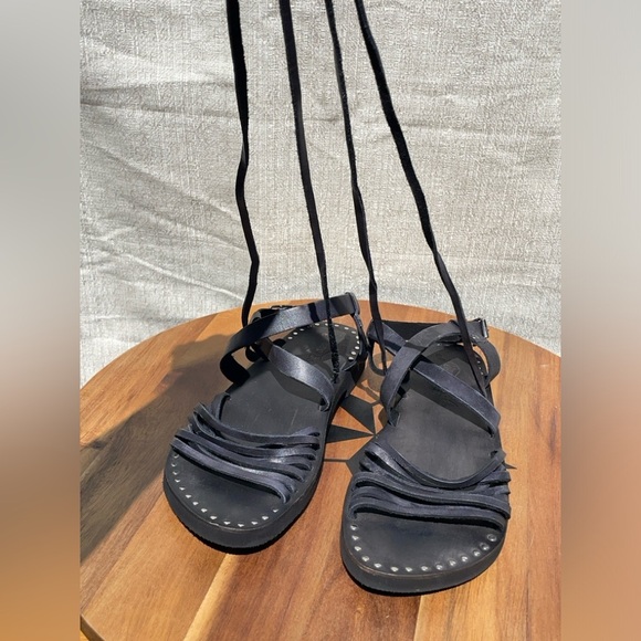 NWOT Free People Women’s Willow Wrap Gladiator Lace Up Leather Sandals Size 38 - Picture 11 of 11